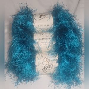 Yarn Bee Haute Fur Eyelash Yarn - Peacock Teal